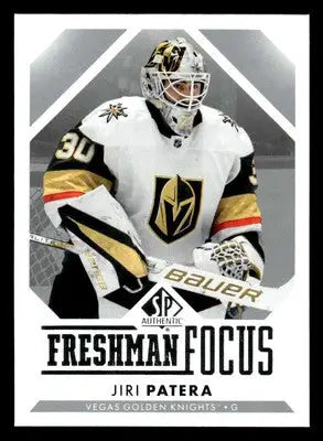 2023-24 SP Authentic #FF-43 Jiri Patera Freshman Focus - Hockey Card Single
