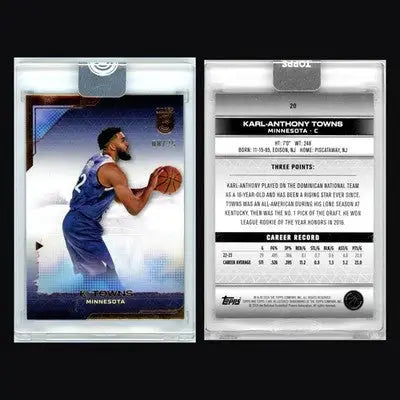 2023-24 Topps 3 Karl-Anthony Towns #20 Bronze /25 Timberwolves - Basketball Card Single