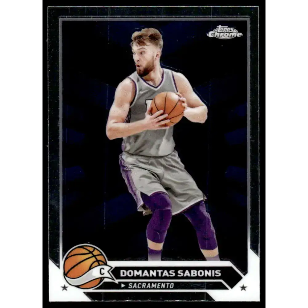 2023-24 Topps Chrome #10 Domantas Sabonis NM-MT Sacramento Kings Basketball Card - Basketball Card Single