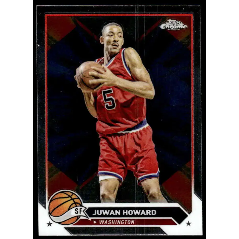 2023-24 Topps Chrome #101 Juwan Howard NM-MT Washington Wizards Basketball Card - Basketball Card Single