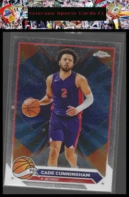 2023-24 Topps Chrome #107 Cade Cunningham - Basketball Card Single