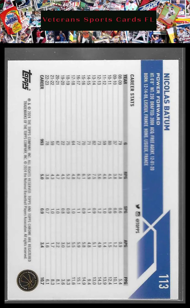 2023-24 Topps Chrome #112 Jamaal Wilkes - Basketball Card Single