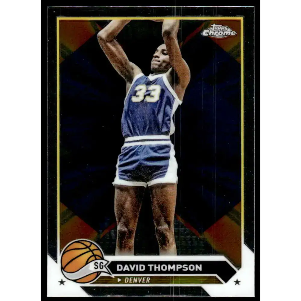 2023-24 Topps Chrome #116 David Thompson NM-MT Denver Nuggets Basketball Card - Basketball Card Single