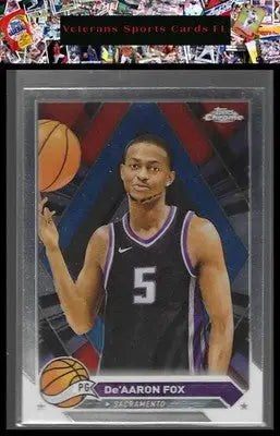 2023-24 Topps Chrome #117 De’Aaron Fox