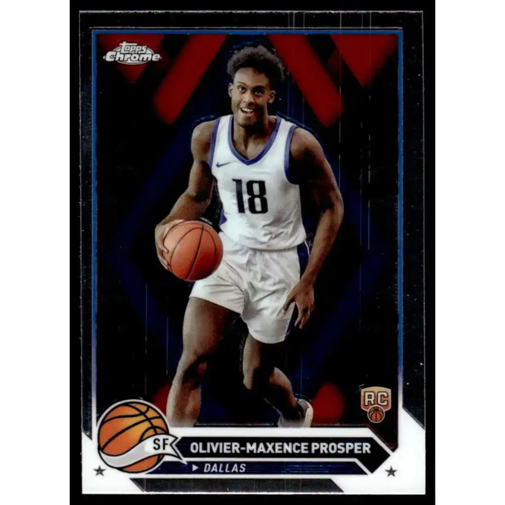 2023-24 Topps Chrome #120 Olivier-Maxence Prosper NM-MT Dallas Mavericks Basketball Card - Basketball Card Single