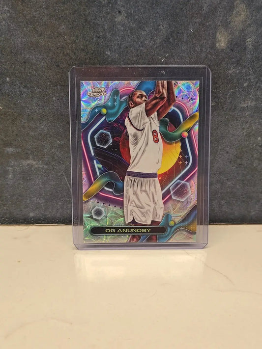 2023-24 Topps Chrome - #123 OG Anunoby Nucleus Refractor - Basketball Card Single