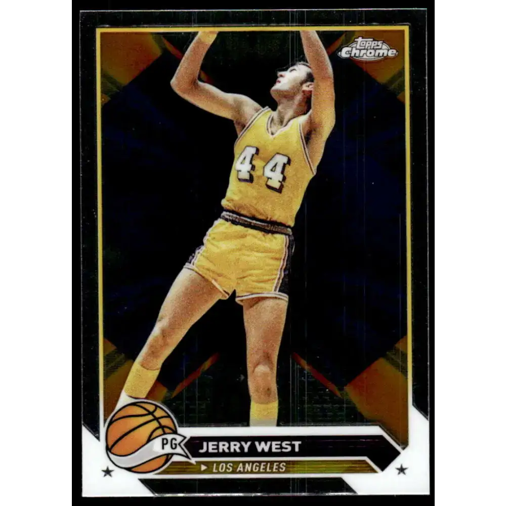 2023-24 Topps Chrome #125 Jerry West NM-MT Los Angeles Lakers Basketball Card - Basketball Card Single
