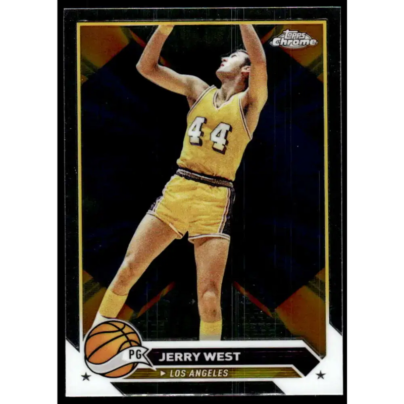 2023-24 Topps Chrome #125 Jerry West NM-MT Los Angeles Lakers Basketball Card - Basketball Card Single