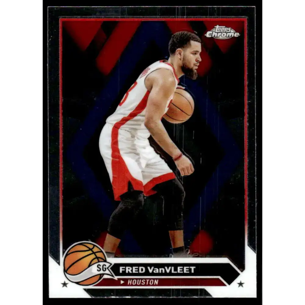 2023-24 Topps Chrome #126 Fred VanVleet NM-MT Houston Rockets Basketball Card - Basketball Card Single