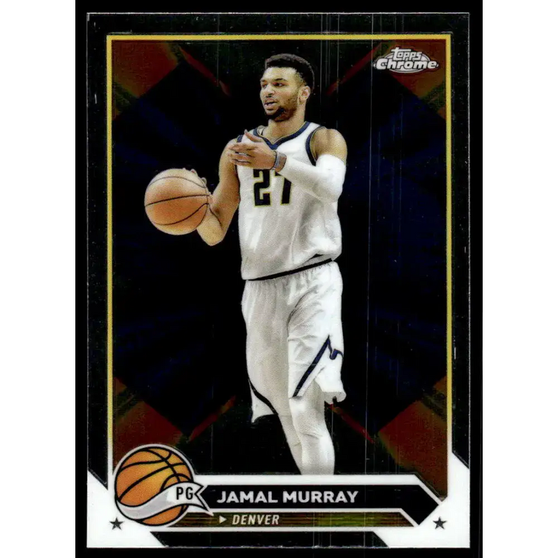2023-24 Topps Chrome #128 Jamal Murray NM-MT Denver Nuggets Basketball Card - Basketball Card Single