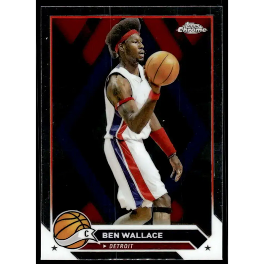 2023-24 Topps Chrome #135 Ben Wallace NM-MT Detroit Pistons Basketball Card - Basketball Card Single