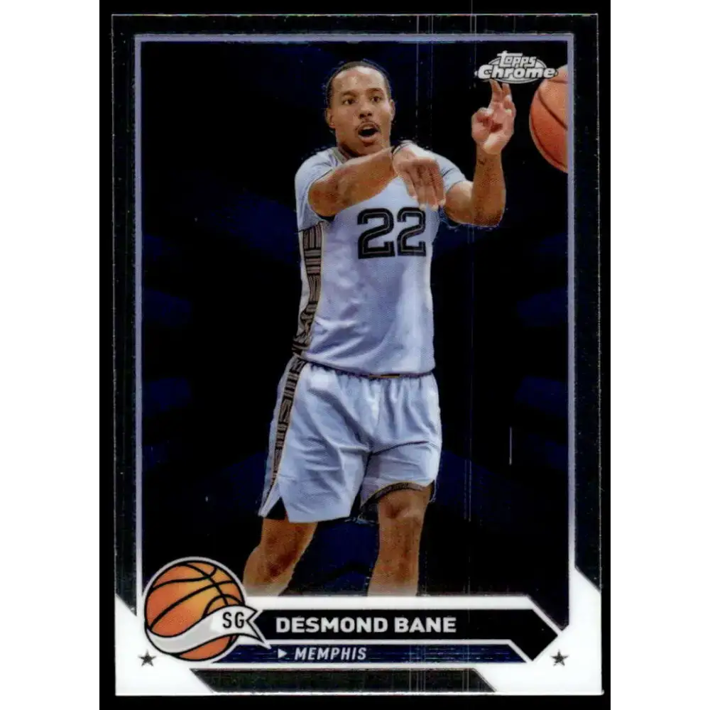 2023-24 Topps Chrome #136 Desmond Bane NM-MT Memphis Grizzlies Basketball Card - Basketball Card Single