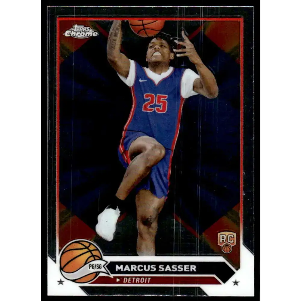 2023-24 Topps Chrome #140 Marcus Sasser NM-MT Detroit Pistons Basketball Card - Basketball Card Single