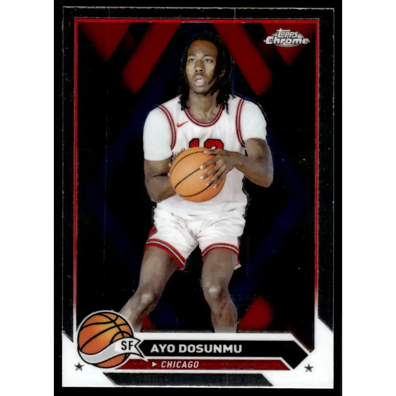 2023-24 Topps Chrome #156 Ayo Dosunmu NM-MT Chicago Bulls Basketball Card - Basketball Card Single