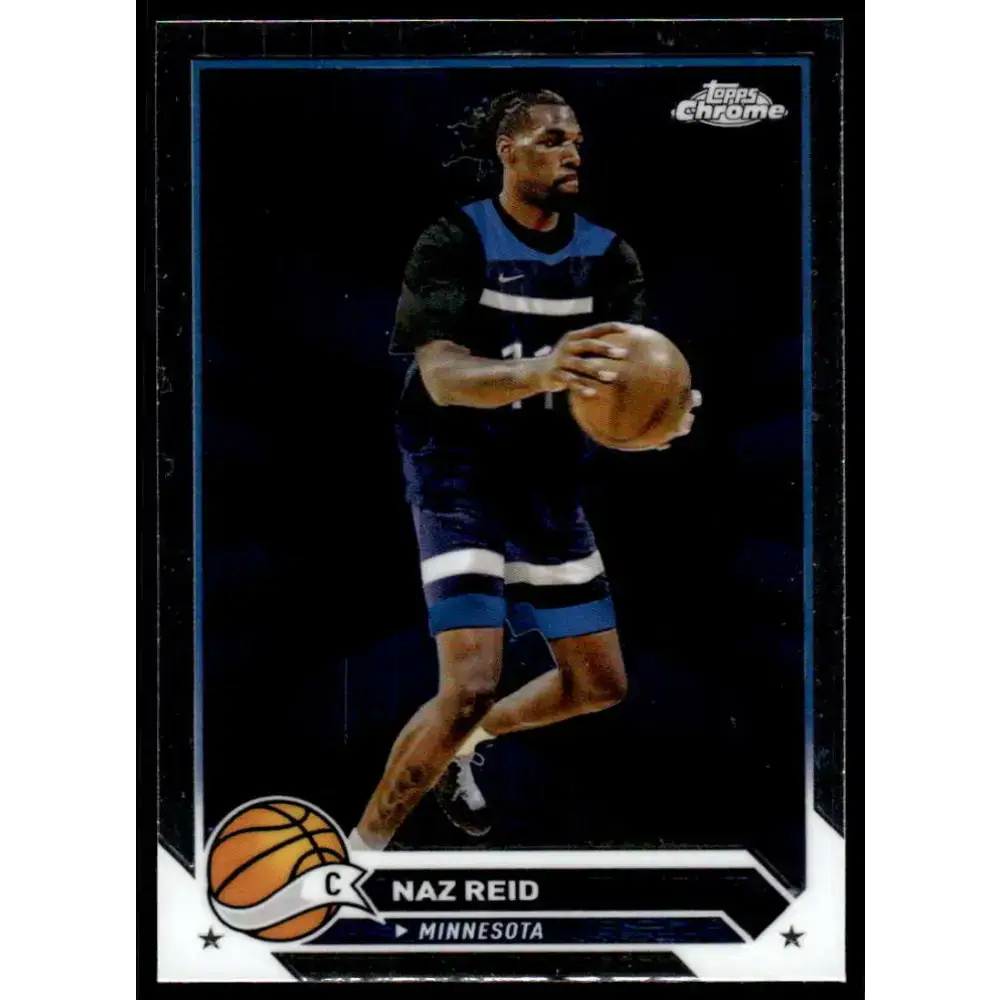 2023-24 Topps Chrome #160 Naz Reid NM-MT Minnesota Timberwolves Basketball Card - Basketball Card Single