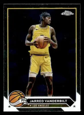 2023-24 Topps Chrome #163 Jarred Vanderbilt Base Los Angeles Lakers - Basketball Card Single