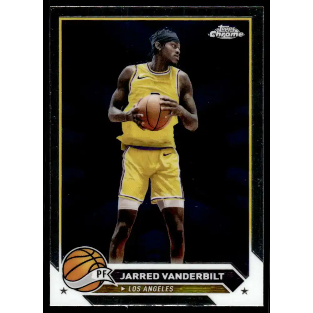 2023-24 Topps Chrome #163 Jarred Vanderbilt NM-MT Los Angeles Lakers Basketball Card - Basketball Card Single
