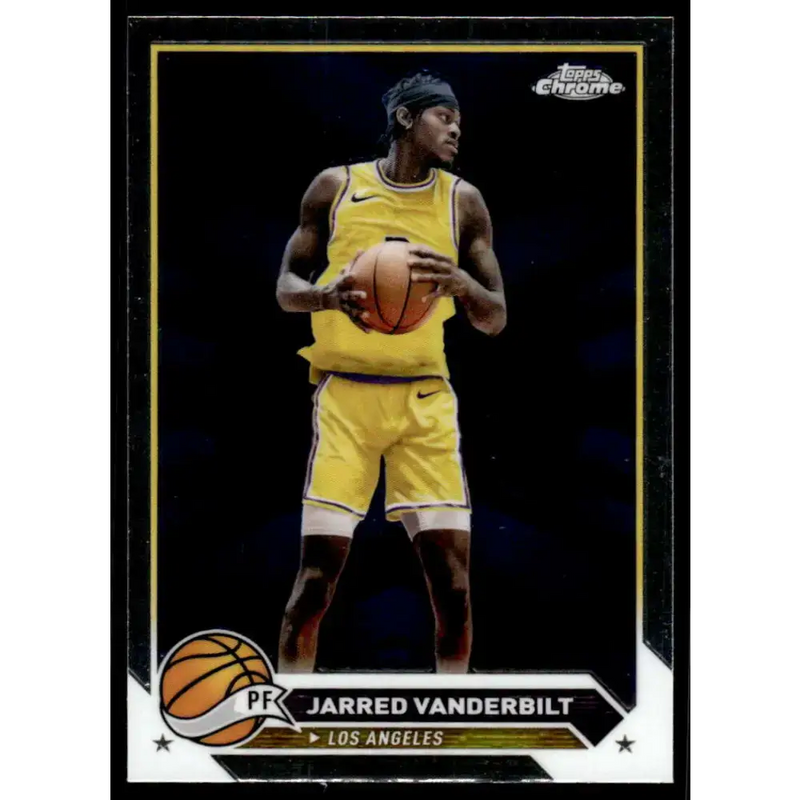 2023-24 Topps Chrome #163 Jarred Vanderbilt NM-MT Los Angeles Lakers Basketball Card - Basketball Card Single