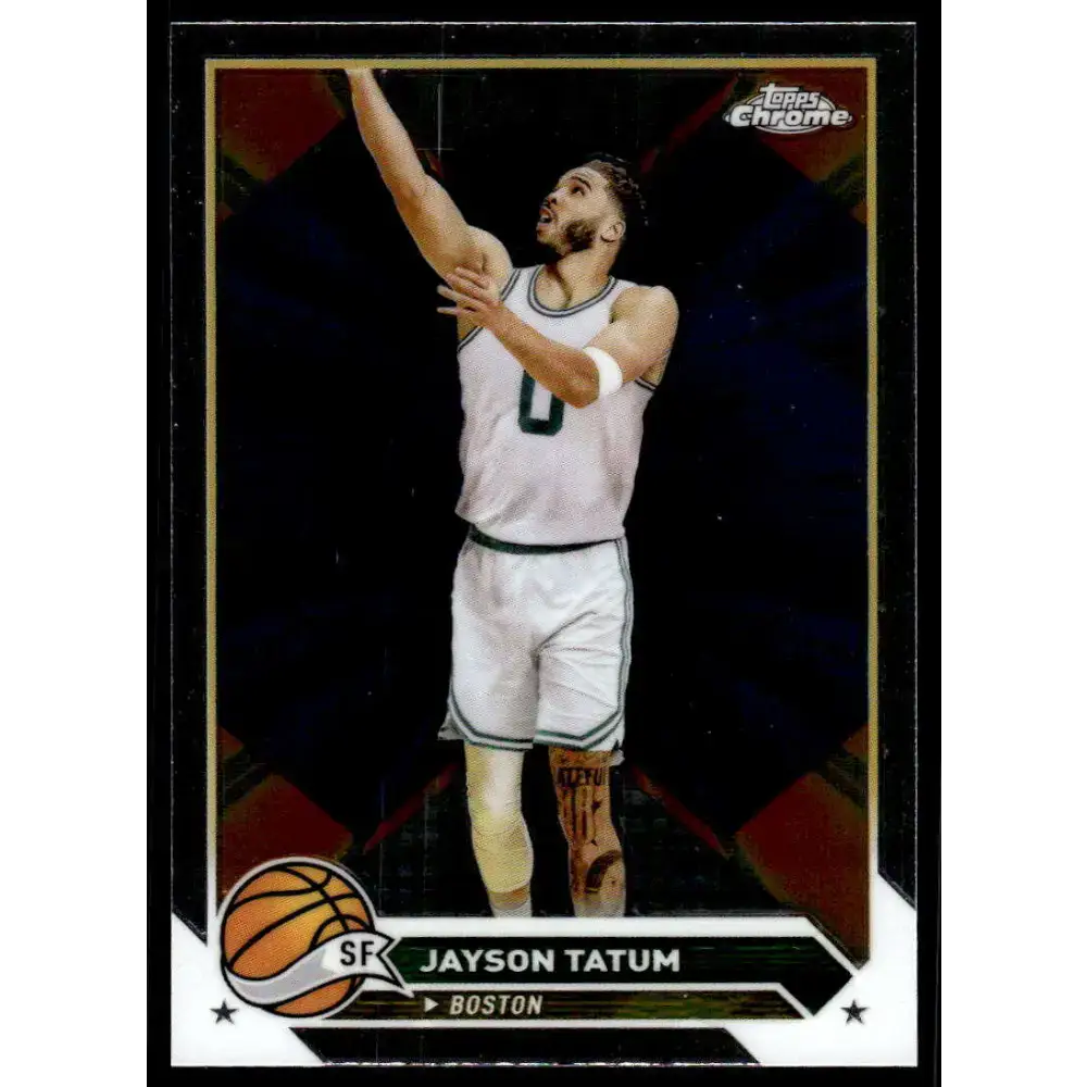 2023-24 Topps Chrome #164 Jayson Tatum NM-MT Boston Celtics Basketball Card - Basketball Card Single