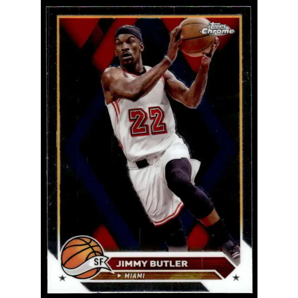 2023-24 Topps Chrome #21 Jimmy Butler NM-MT Miami Heat Basketball Card - Basketball Card Single