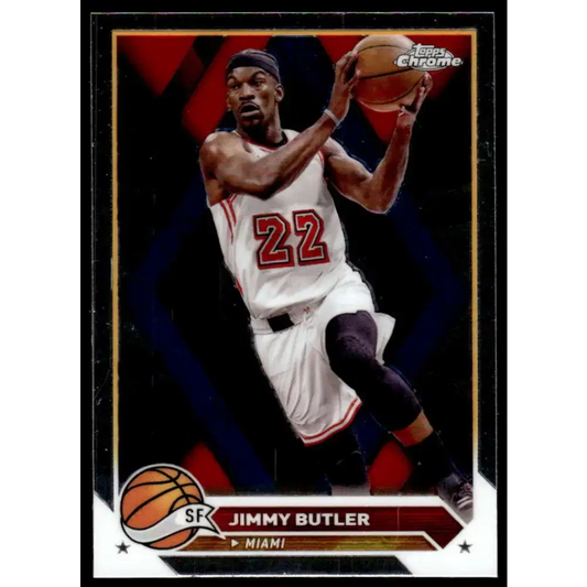 2023-24 Topps Chrome #21 Jimmy Butler NM-MT Miami Heat Basketball Card - Basketball Card Single