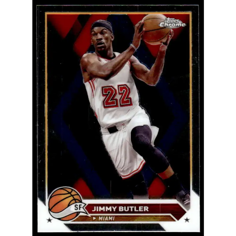 2023-24 Topps Chrome #21 Jimmy Butler NM-MT Miami Heat Basketball Card - Basketball Card Single