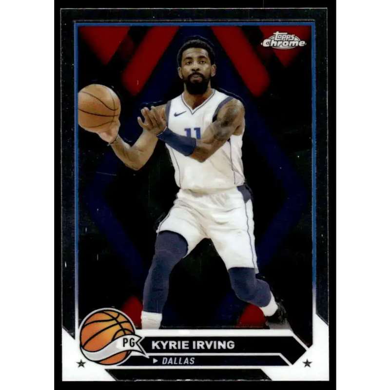 2023-24 Topps Chrome #3 Kyrie Irving NM-MT Dallas Mavericks Basketball Card - Basketball Card Single