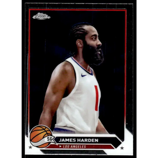2023-24 Topps Chrome #31 James Harden NM-MT Los Angeles Clippers Basketball Card - Basketball Card Single
