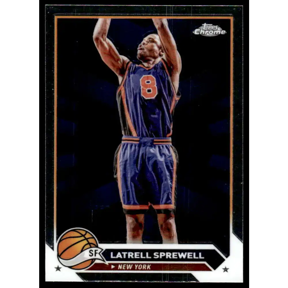 2023-24 Topps Chrome #40 Latrell Sprewell NM-MT New York Knicks Basketball Card - Basketball Card Single