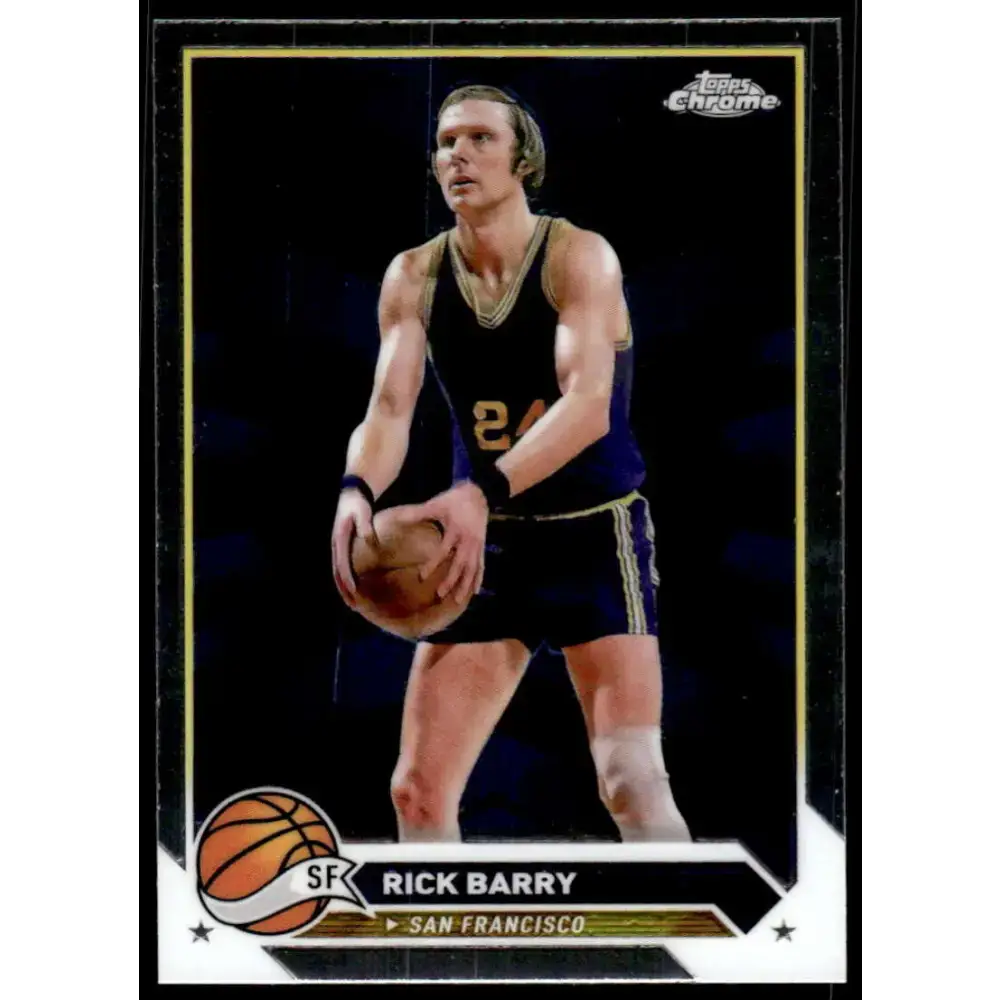 2023-24 Topps Chrome #56 Rick Barry NM-MT Golden State Warriors Basketball Card - Basketball Card Single