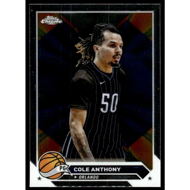 2023-24 Topps Chrome #62 Cole Anthony NM-MT Orlando Magic Basketball Card - Basketball Card Single