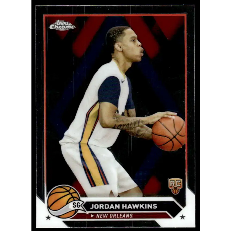 2023-24 Topps Chrome #63 Jordan Hawkins NM-MT New Orleans Pelicans Basketball Card - Basketball Card Single