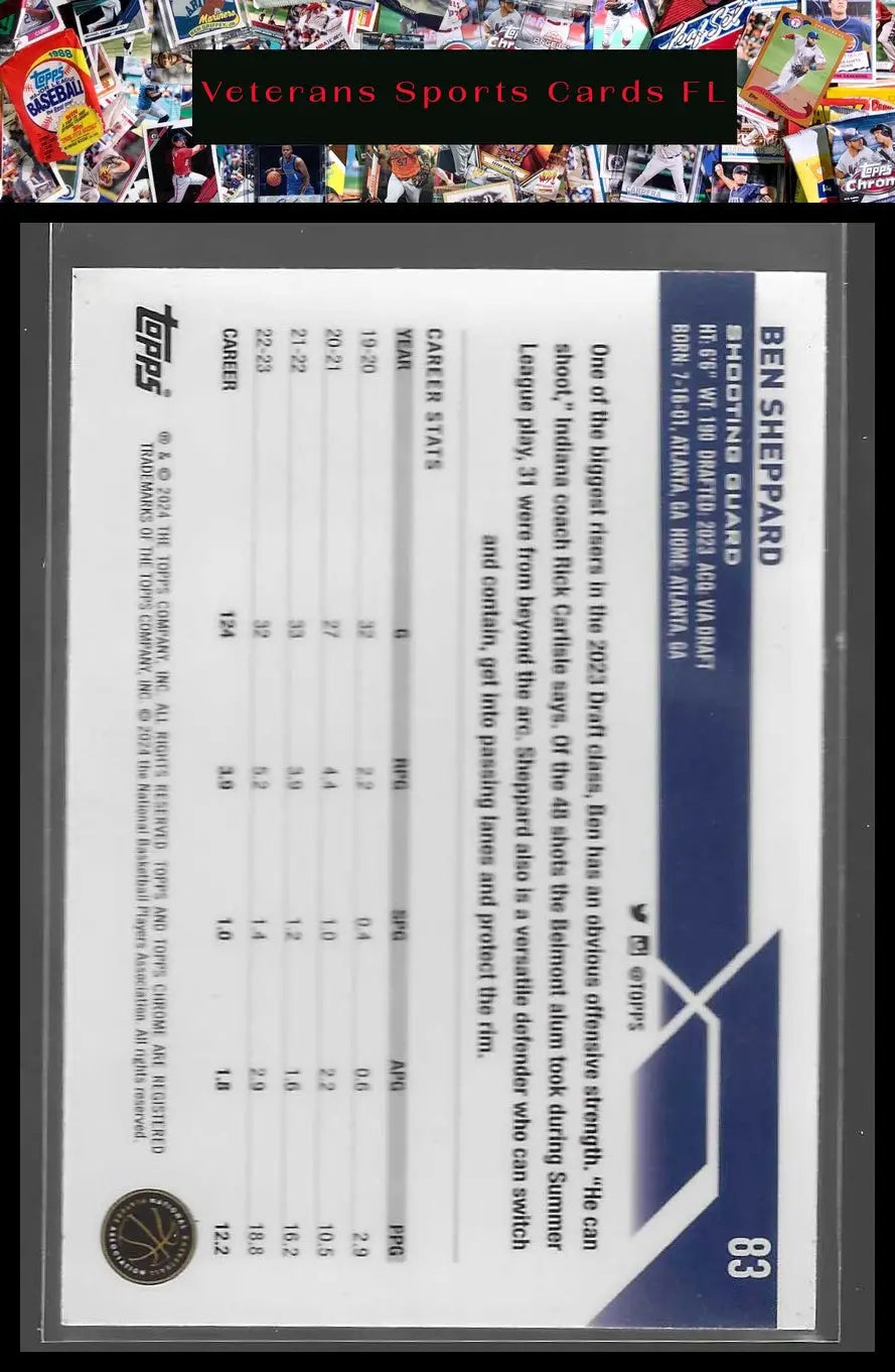 2023-24 Topps Chrome #82 Vince Carter - Basketball Card Single