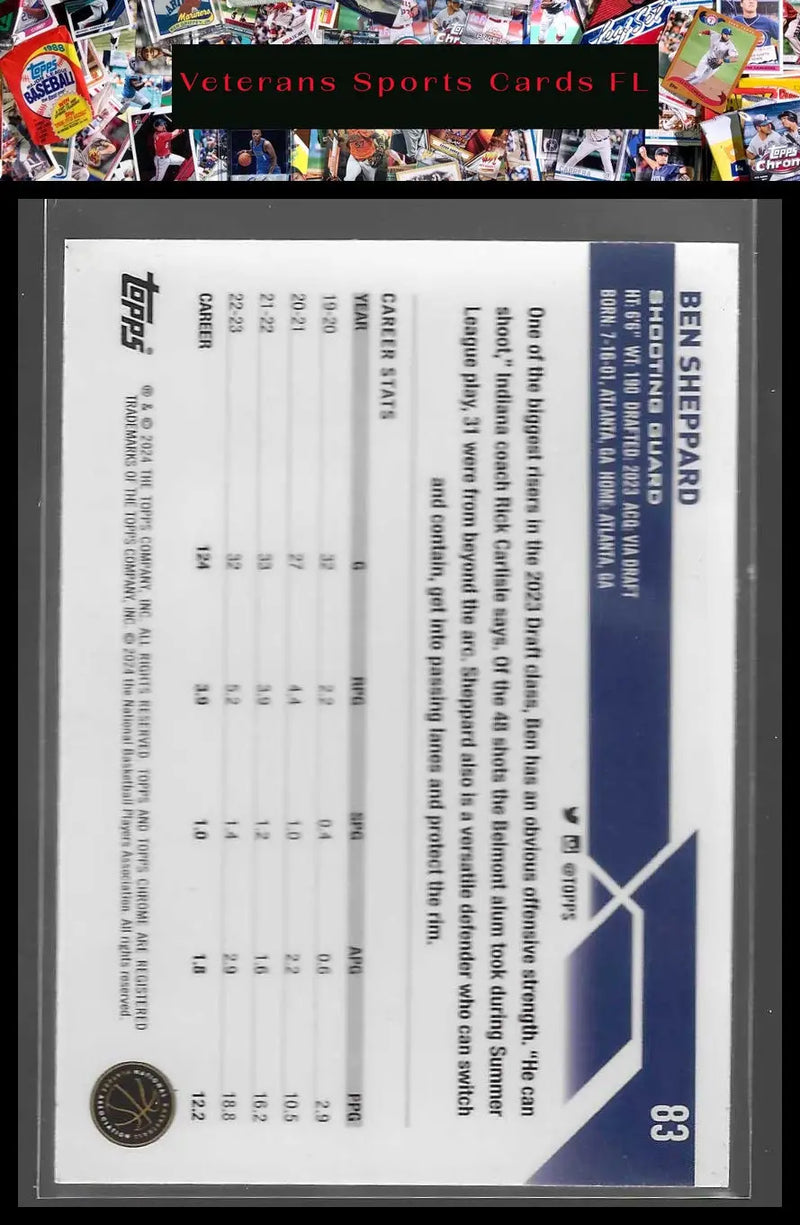 2023-24 Topps Chrome #82 Vince Carter - Basketball Card Single