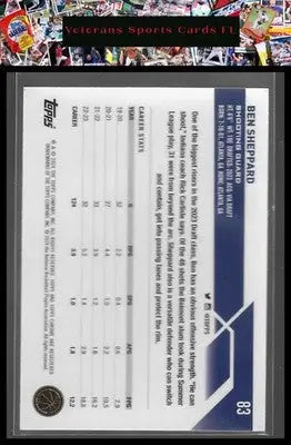 2023-24 Topps Chrome #83 Ben Sheppard