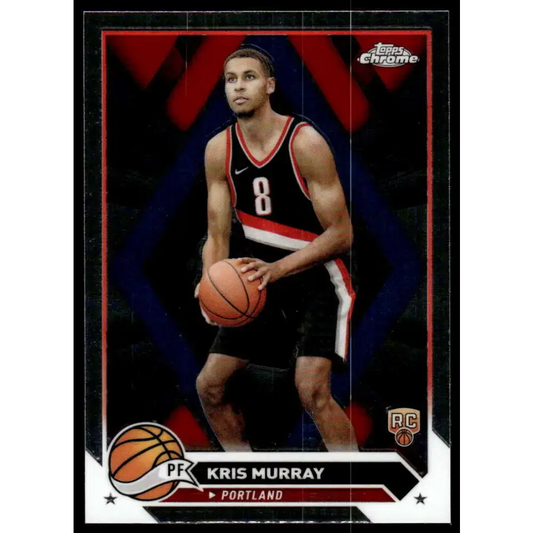 2023-24 Topps Chrome #84 Kris Murray NM-MT Portland Trail Blazers Basketball Card - Basketball Card Single
