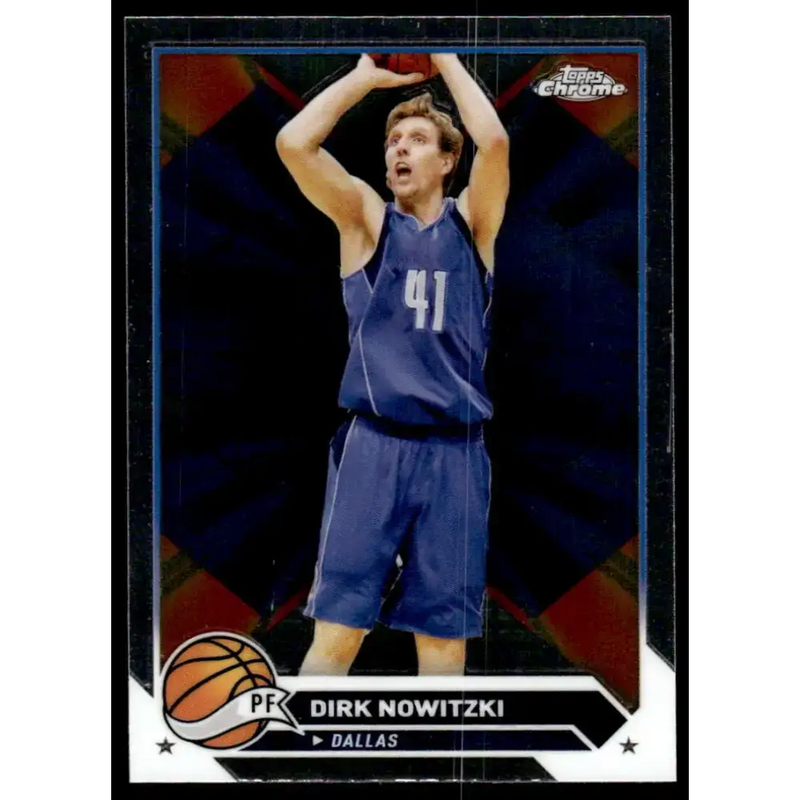 2023-24 Topps Chrome #98 Dirk Nowitzki NM-MT Dallas Mavericks Basketball Card - Basketball Card Single
