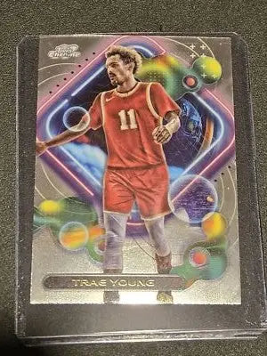 2023-24 Topps Chrome Cosmic #1 Trae Young - Basketball Card Single