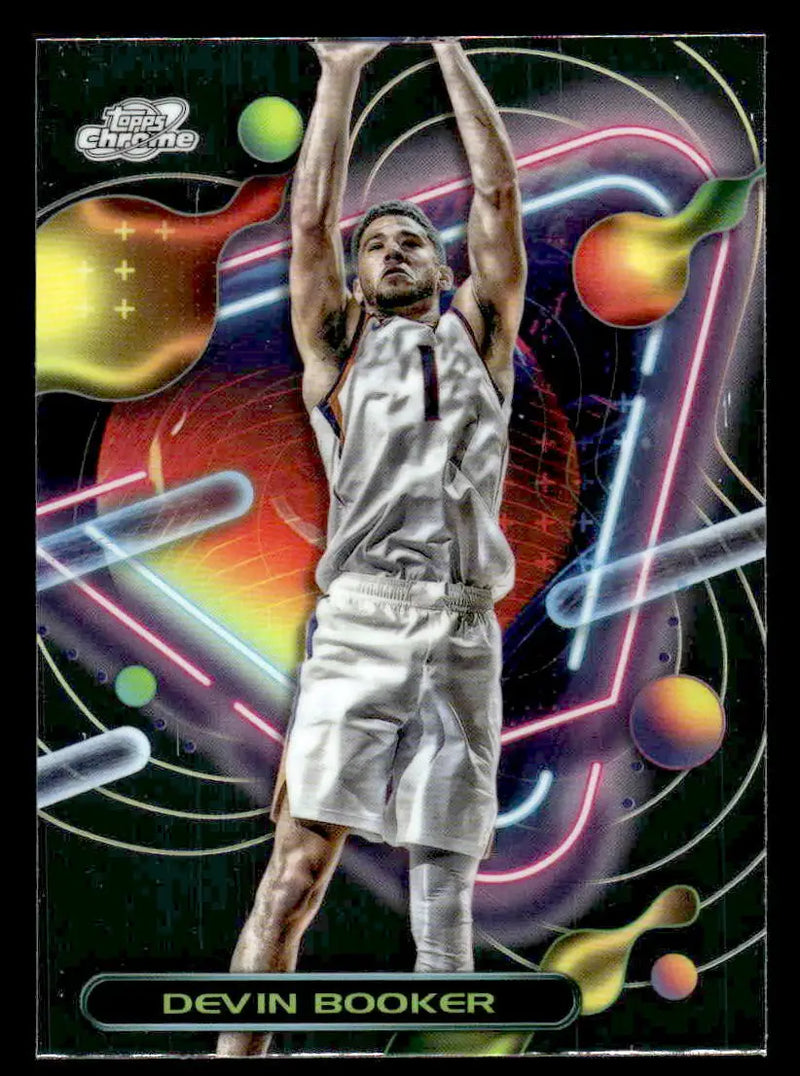 2023-24 Topps Chrome Cosmic #100 Devin Booker - Basketball Card Single