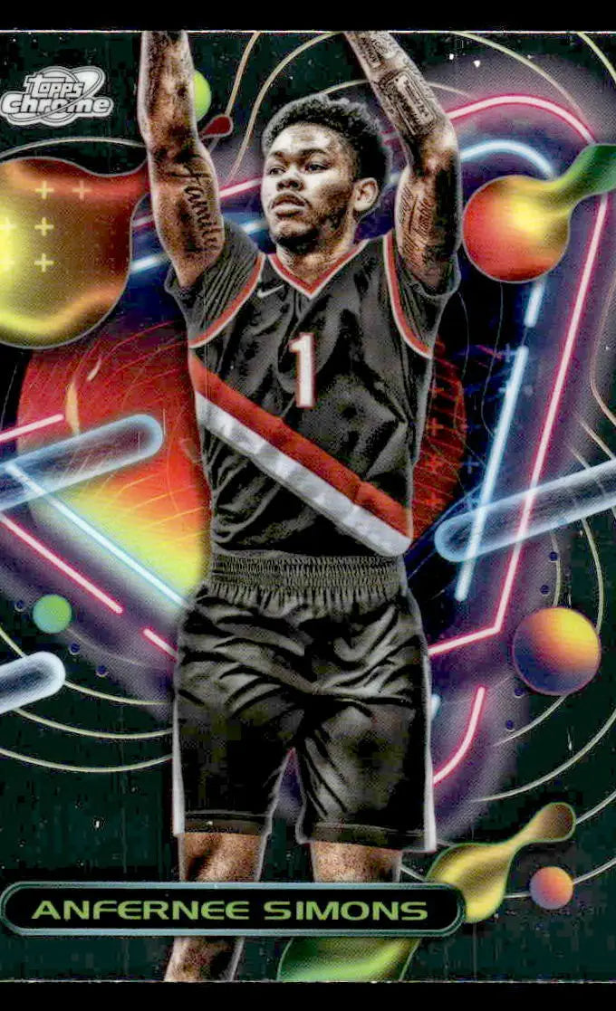 2023-24 Topps Chrome Cosmic #104 Anfernee Simons - Basketball Card Single