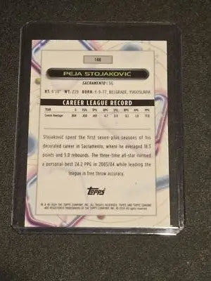 2023-24 Topps Chrome Cosmic #108 Peja Stojaković - Basketball Card Single