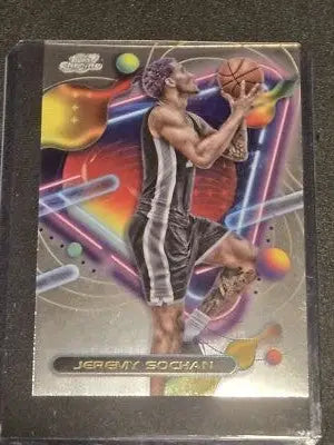 2023-24 Topps Chrome Cosmic #111 Jeremy Sochan - Basketball Card Single