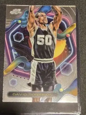 2023-24 Topps Chrome Cosmic #112 David Robinson - Basketball Card Single