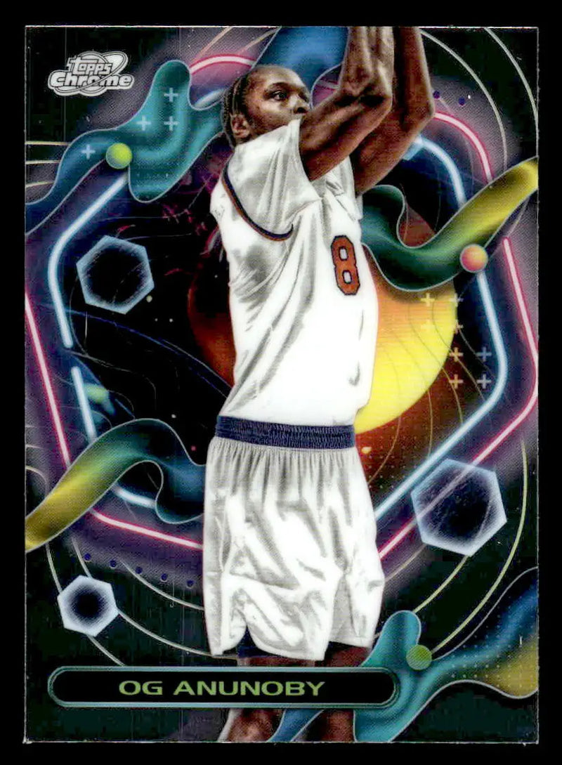 2023-24 Topps Chrome Cosmic #125 OG Anunoby Base New York Knicks - Basketball Card Single