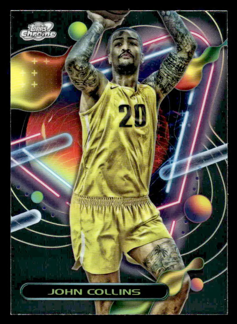 2023-24 Topps Chrome Cosmic #130 John Collins - Basketball Card Single