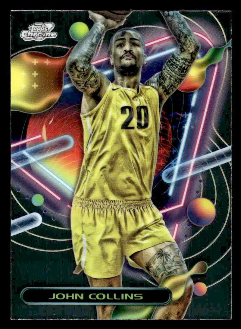 2023-24 Topps Chrome Cosmic #130 John Collins - Basketball Card Single