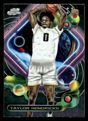 2023-24 Topps Chrome Cosmic #159 Taylor Hendricks Base Utah Jazz - Basketball Card Single