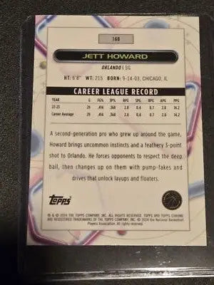 2023-24 Topps Chrome Cosmic #160 Jett Howard - Basketball Card Single