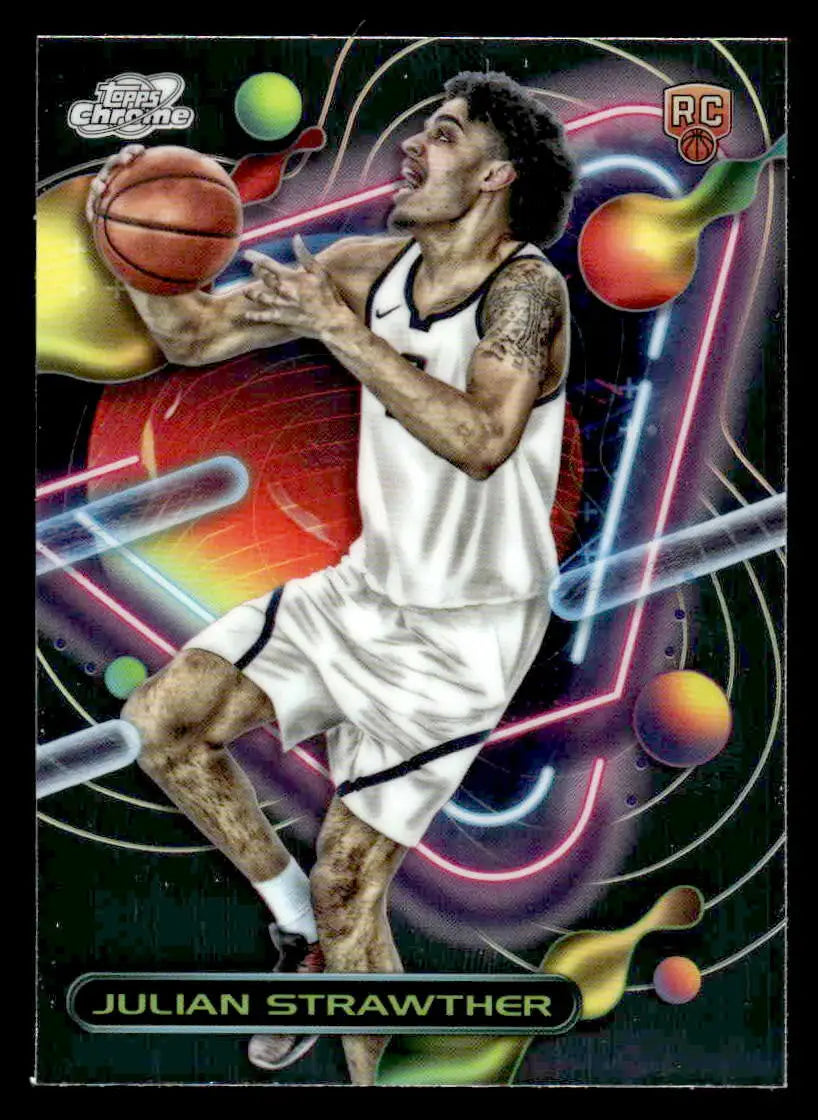 2023-24 Topps Chrome Cosmic #176 Julian Strawther - Basketball Card Single