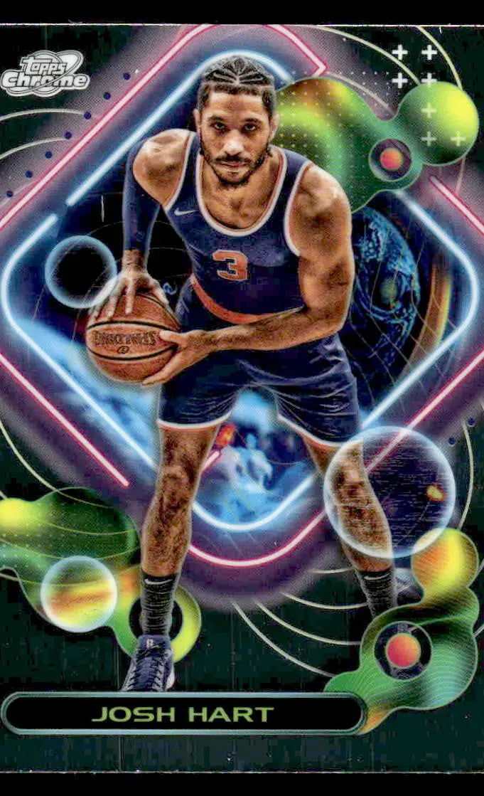 2023-24 Topps Chrome Cosmic #187 Josh Hart Base New York Knicks - Basketball Card Single